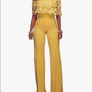 Sexy off the shoulder jumpsuit romper